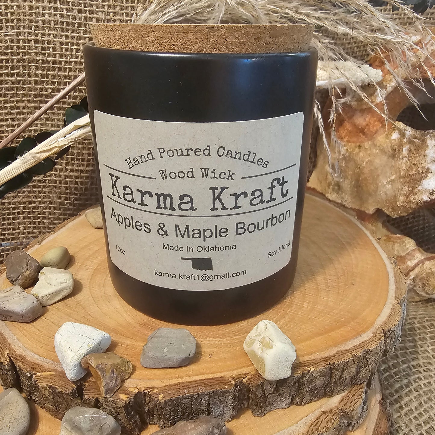 Apples and Maple Bourbon 12oz candle