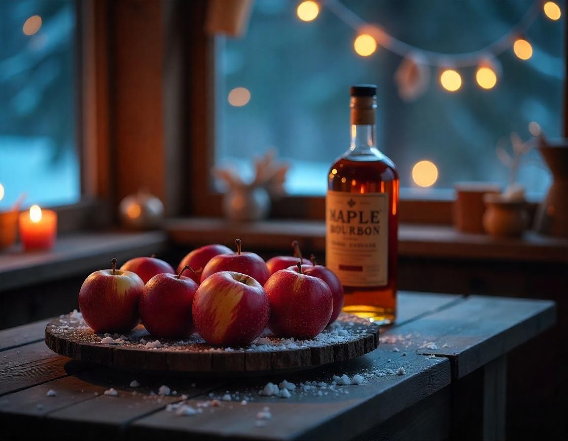 Apples and Maple Bourbon 6oz wax melt