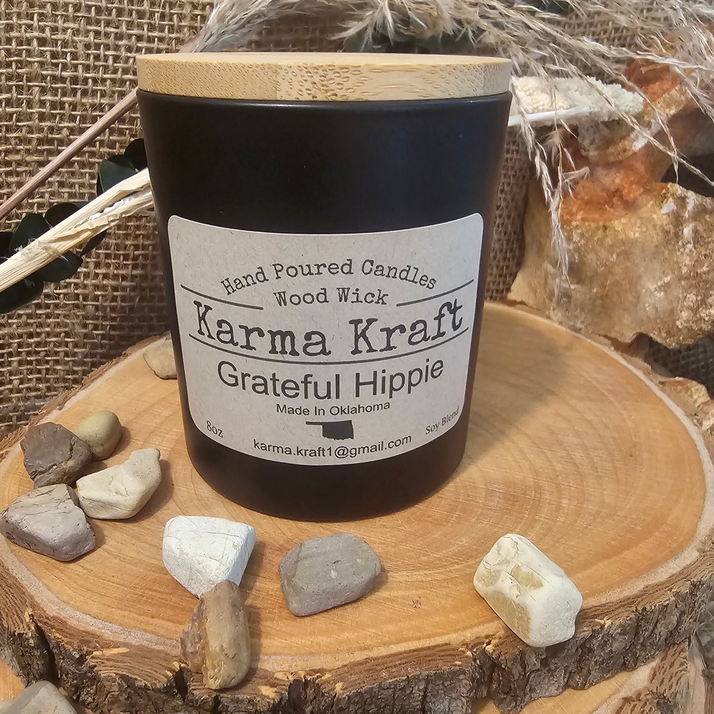Grateful Hippie 8oz candle