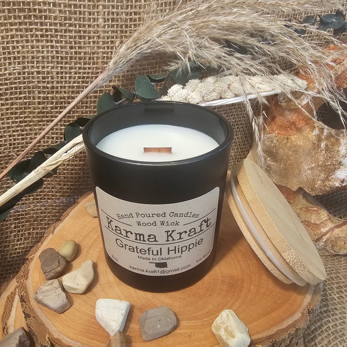 Grateful Hippie 8oz candle