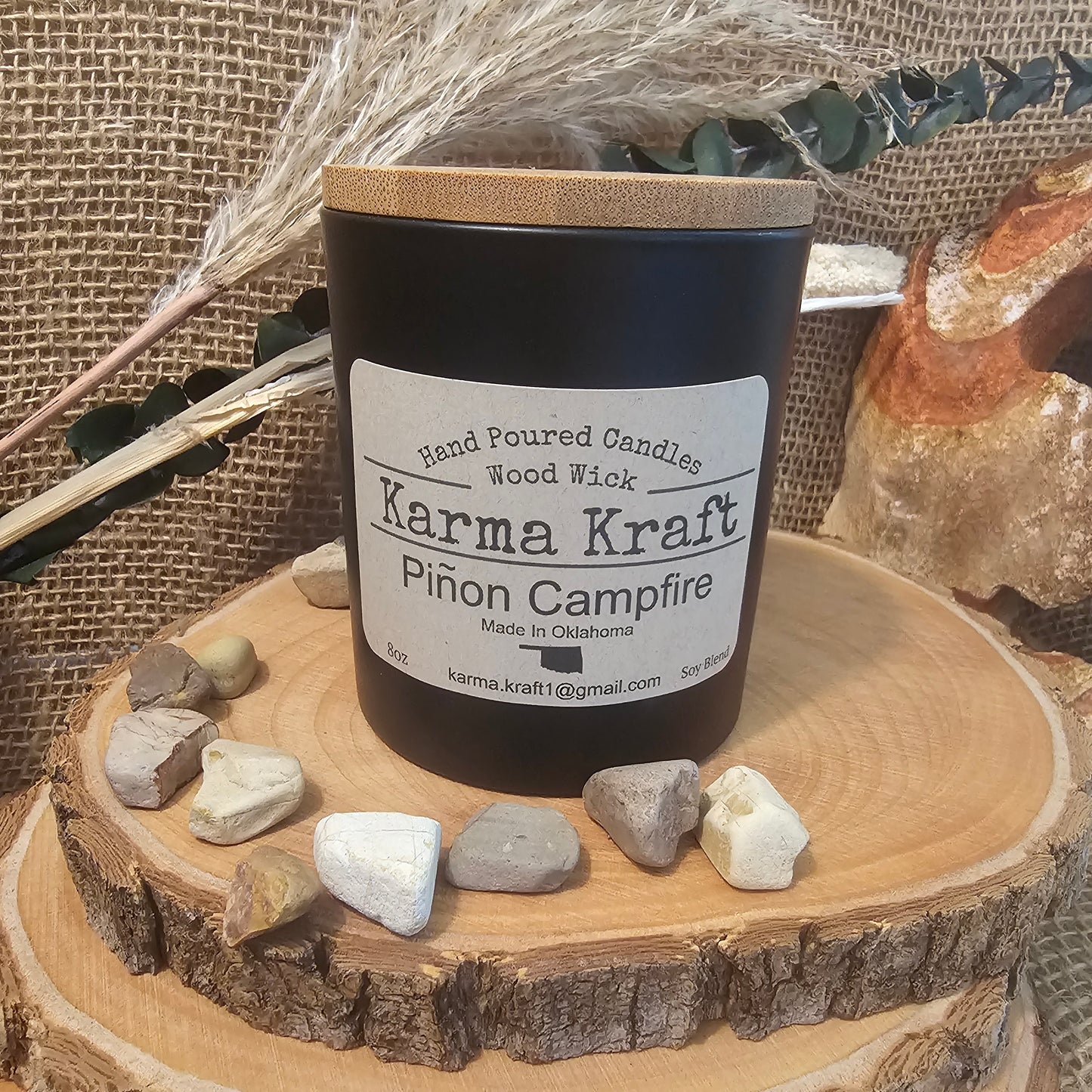 Pinon Campfire 8oz candle