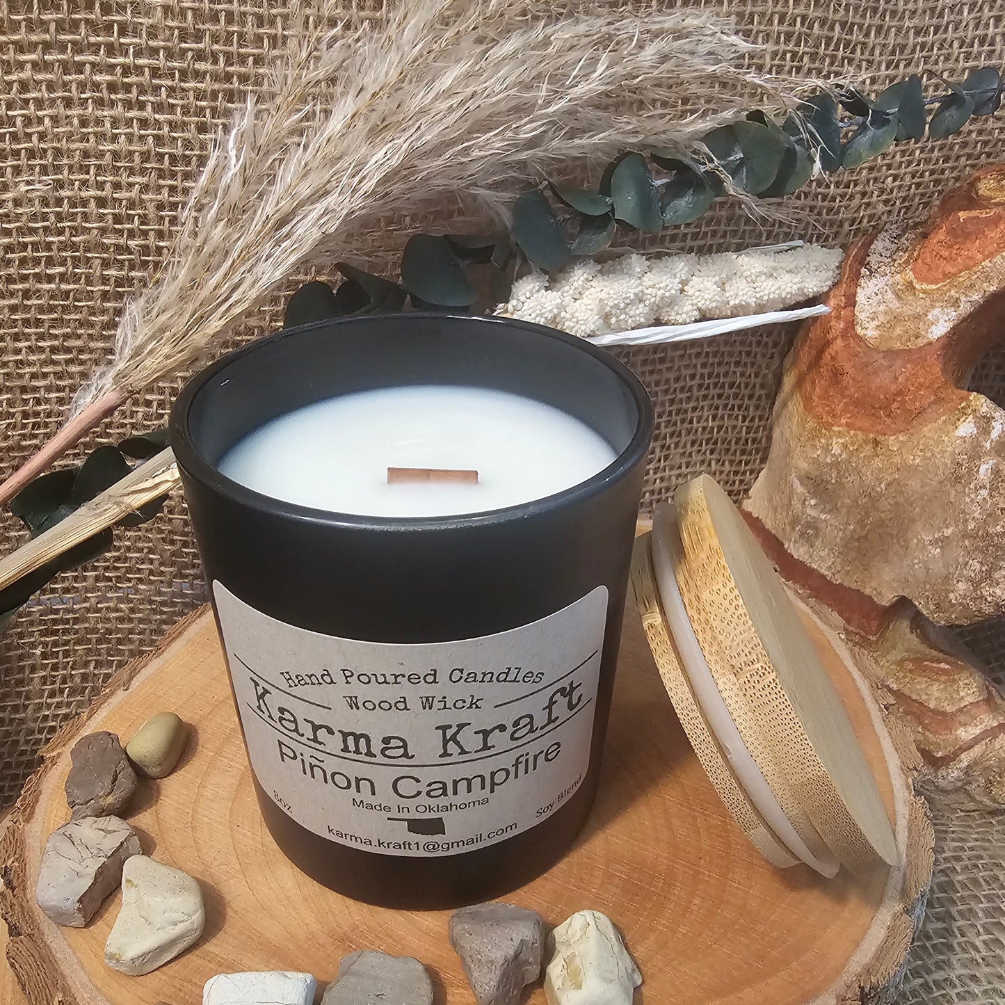 Pinon Campfire 8oz candle
